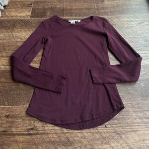 Women's H&M Long Sleeve Burgundy Top